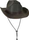 FAUX LEATHER WESTERN HAT