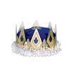 ROYAL QUEEN'S CROWN - (BLUE) - VELVET TEXTURED VELOUR