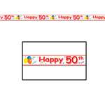 HAPPY 50TH PARTY TAPE