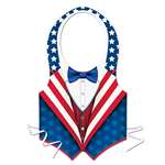 RED  WHITE  AND BLUE PAPER VEST