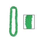 LARGE POLY GREEN LEIS - 2 1/4