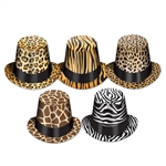 Animal Pattern Top Hats