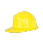 Yellow Plastic Construction Helmet - PLASTIC