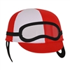 Jockey Novelty Helmet - Red and White Fabric