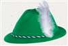 GREEN VELOUR TYROLEAN HAT