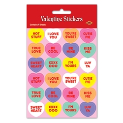 CANDY HEART STICKERS