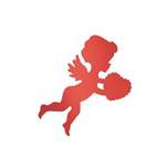 CUPID RED FOIL CUTOUT