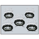 Black, Silver, and White Happy New Year Hat