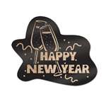 HAPPY NEW YEAR GOLD GLITTERED SIGN