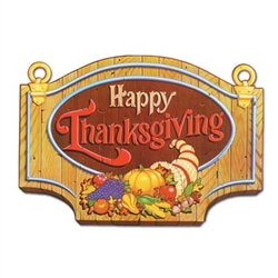 Happy Thanksgiving Sign Cutout