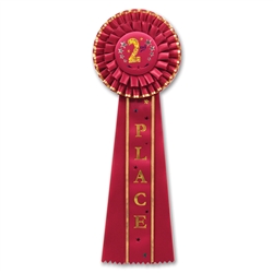 2nd Place Deluxe Party Rosettes