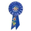 IM 6 YEARS OLD TODAY BLUE ROSETTE AWARD RIBBON