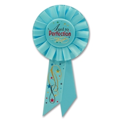 AGED TO PERFECTION ROSETTE AWARD RIBBON