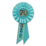 70 & SMASHING ROSETTE AWARD RIBBON