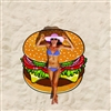 Burger Gigantic Beach Blanket