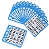 Blue Bingo Cards - 50 Count