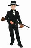GANGSTER SUIT KIDS COSTUME BLACK AND WHITE - MEDIUM