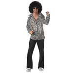DISCO SHIRT WITH WIG LG ADULT