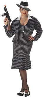 MAFIA MAMA ADULT COSTUME - SIZE 16-22