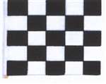 4 inch  x 4 inch  BLACK AND WHITE CHECKERED FLAG
