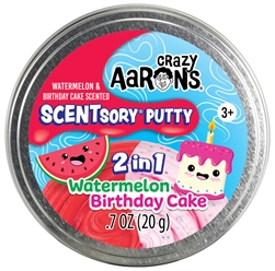 Crazy Aaron's Scentsory Putty Duos Watermelon/Birthday Cake