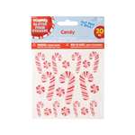 FOAMIES CANDY CANE GLITTER STICKERS