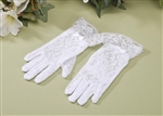 White Lace Gloves