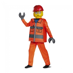 Lego Construction Minifigure Deluxe Kids Costume - Medium