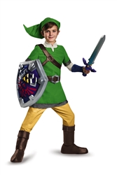 Legend of Zelda Dlx Link Kid's Medium Costume