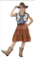 COWGIRL KIDS COSTUME - 4-6