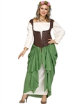 WENCH PLUS SIZE ADULT COSTUME
