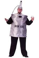 BEER KEG ADULT COSTUME - PLUS SIZE