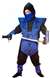 BLUE NINJA CHILD'S COSTUME - LARGE