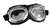 AVIATOR GOGGLES - BLACK WITH CLEAR LENSES