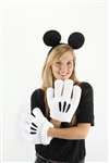 Mickey Mouse Ears And Gloves Costume Set
