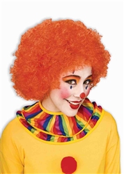Clown Afro Wig - Orange