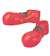 CHILD'S PLASTIC CLOWN SHOES - RED