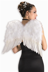 White 22 inch Feather Wings