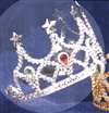 TIARA WITH STONES - SILVER