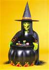 INFLATABLE WITCH AND CAULDRON COOLER