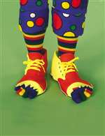 CLOWN SHOES WITH SEPARATE TOE SOCKS