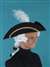 COLONIAL HAT WITH WIG - ADULT