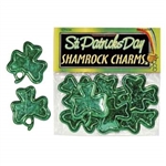 Shamrock Plastic Charms 12 pack