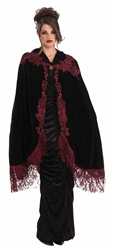 Vampiress Velvet Lace Cape