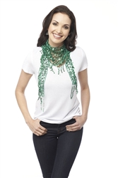 Sequin St Patrick's Day Scarf