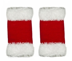 Santa Fingerless Acrylic Gloves