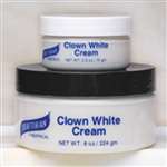 CLOWN WHITE CREAM MAKEUP - 8 OUNCES