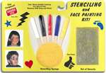 STENCILING AND FACE PAINTING KIT