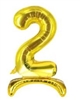 Gold "2" Foil Standup 40" Balloon