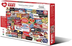 American Beer Labels 1000 Piece Puzzle